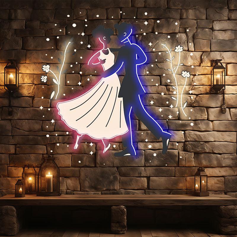 Romantic Dancing Wedding Bride and LED neon sign product image