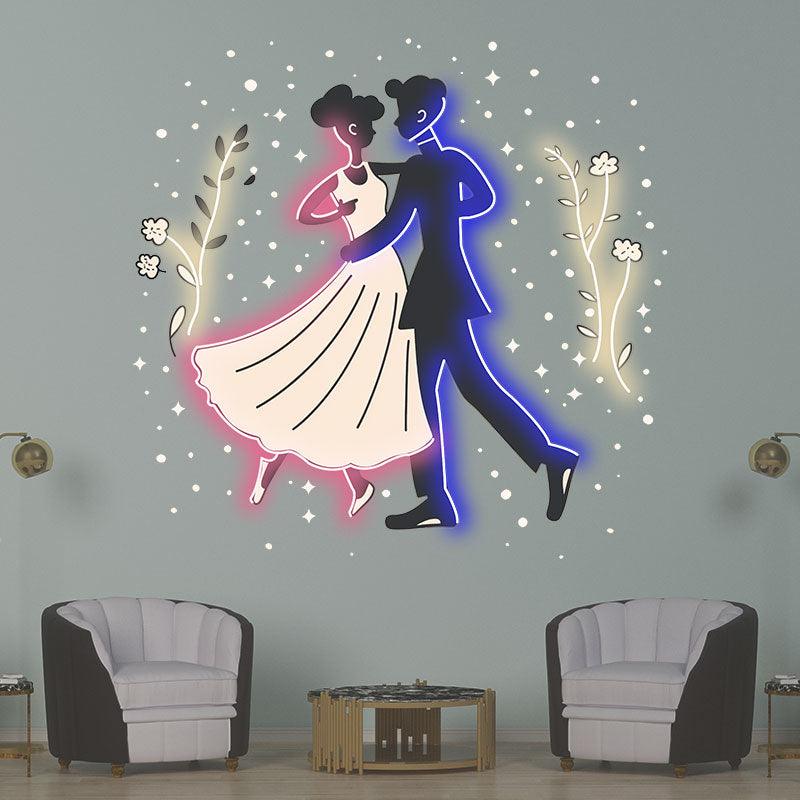 Romantic Dancing Wedding Bride and LED neon sign product image