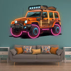 Orange Jeep Lights Creative Unique Car LED neon sign product image