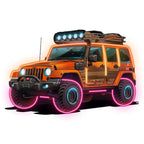 Orange Jeep Lights Creative Unique Car LED neon sign product image