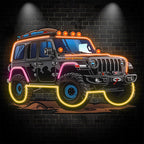 Black Jeep Lights Creative Unique Car LED neon sign by NeonCS