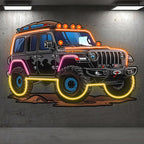 Black Jeep Lights Creative Unique Car LED neon sign product image