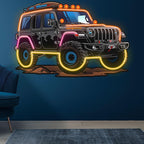 Black Jeep Lights Creative Unique Car LED neon sign product image