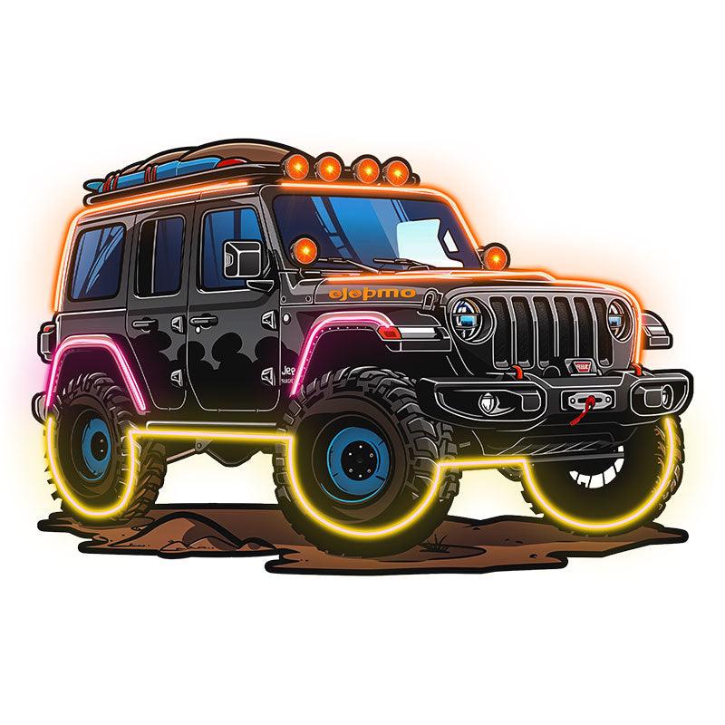 Black Jeep Lights Creative Unique Car LED neon sign product image