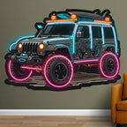 Blue Jeep Lights Creative Unique Car LED neon sign product image