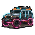 Blue Jeep Lights Creative Unique Car LED neon sign product image