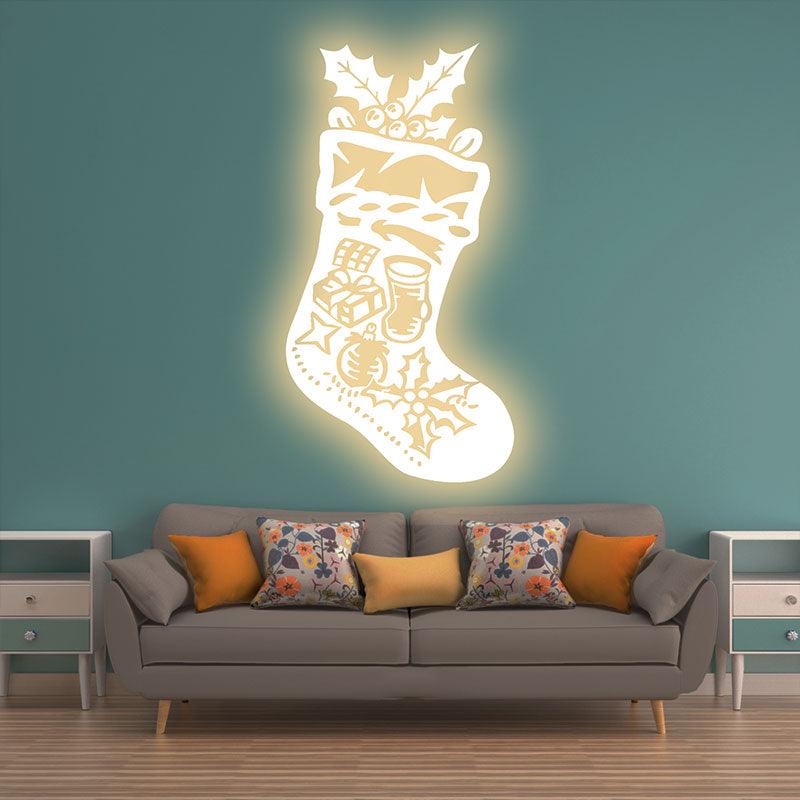 Golden LED Christmas Stockings LED neon sign product image