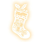 Golden LED Christmas Stockings LED neon sign product image