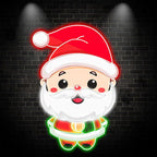 Cute Cartoon Santa Claus Long Beard LED neon sign by NeonCS