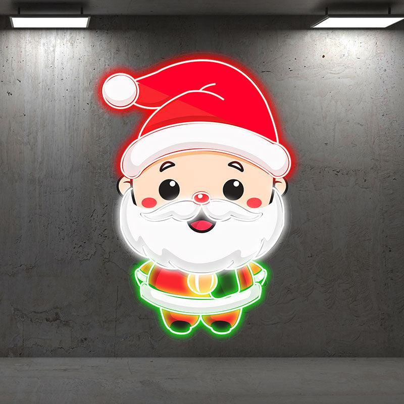 Cute Cartoon Santa Claus Long Beard LED neon sign product image
