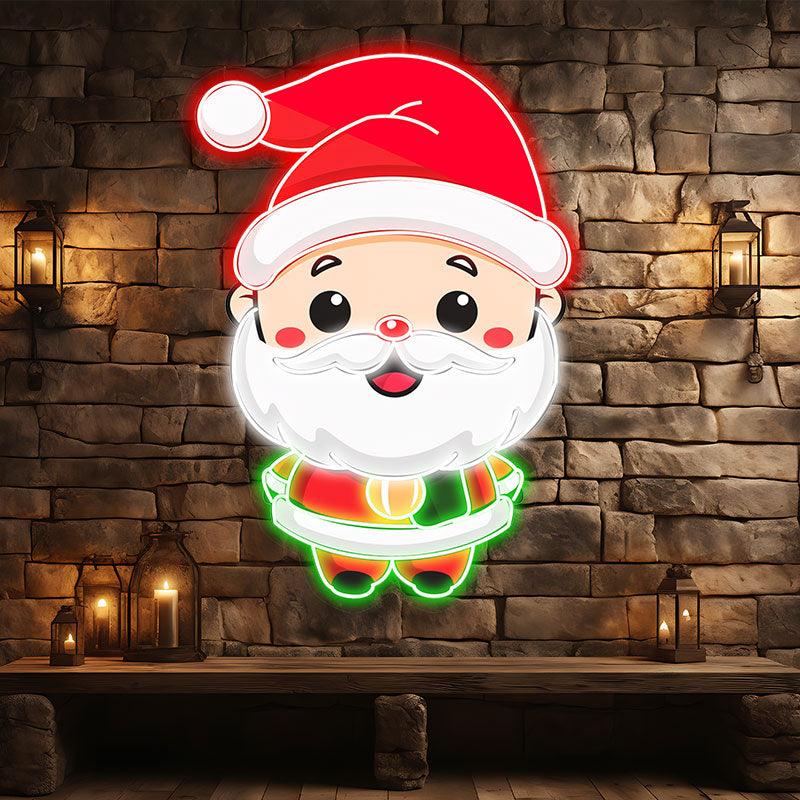 Cute Cartoon Santa Claus Long Beard LED neon sign product image