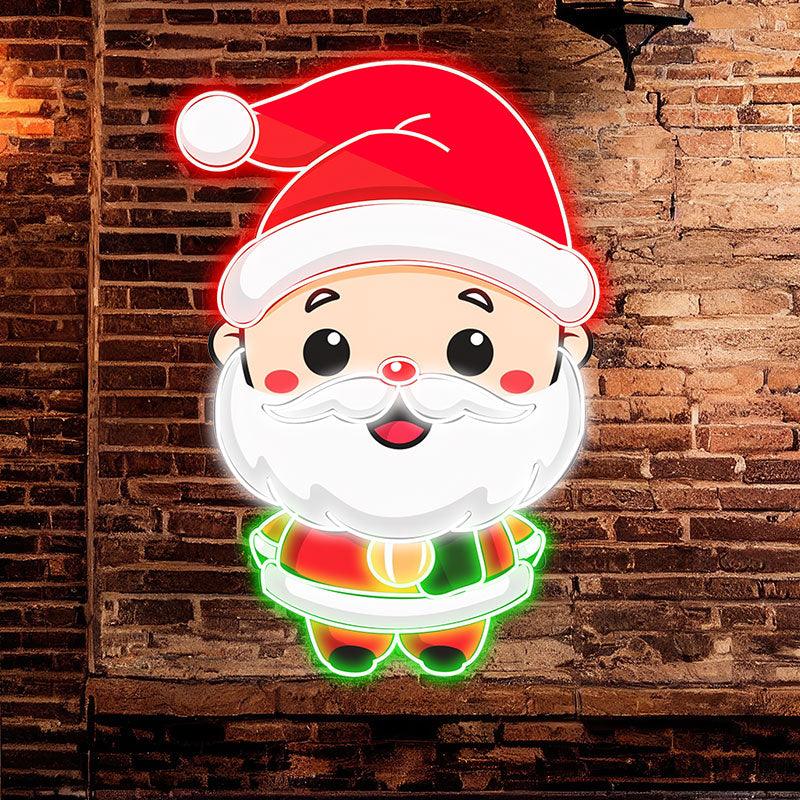 Cute Cartoon Santa Claus Long Beard LED neon sign product image