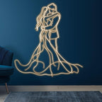 Romantic Bride and Groom Hugging LED LED neon sign product image