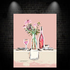 Romantic Wedding Table Signs Wine & LED neon sign by NeonCS