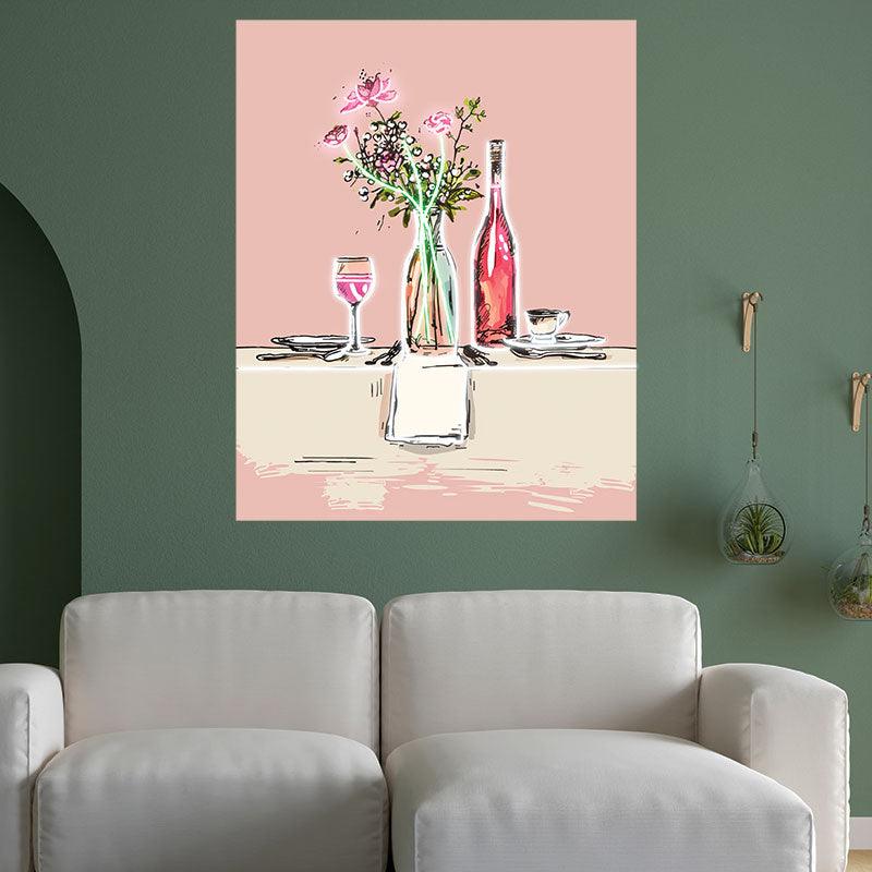 Romantic Wedding Table Signs Wine & LED neon sign product image