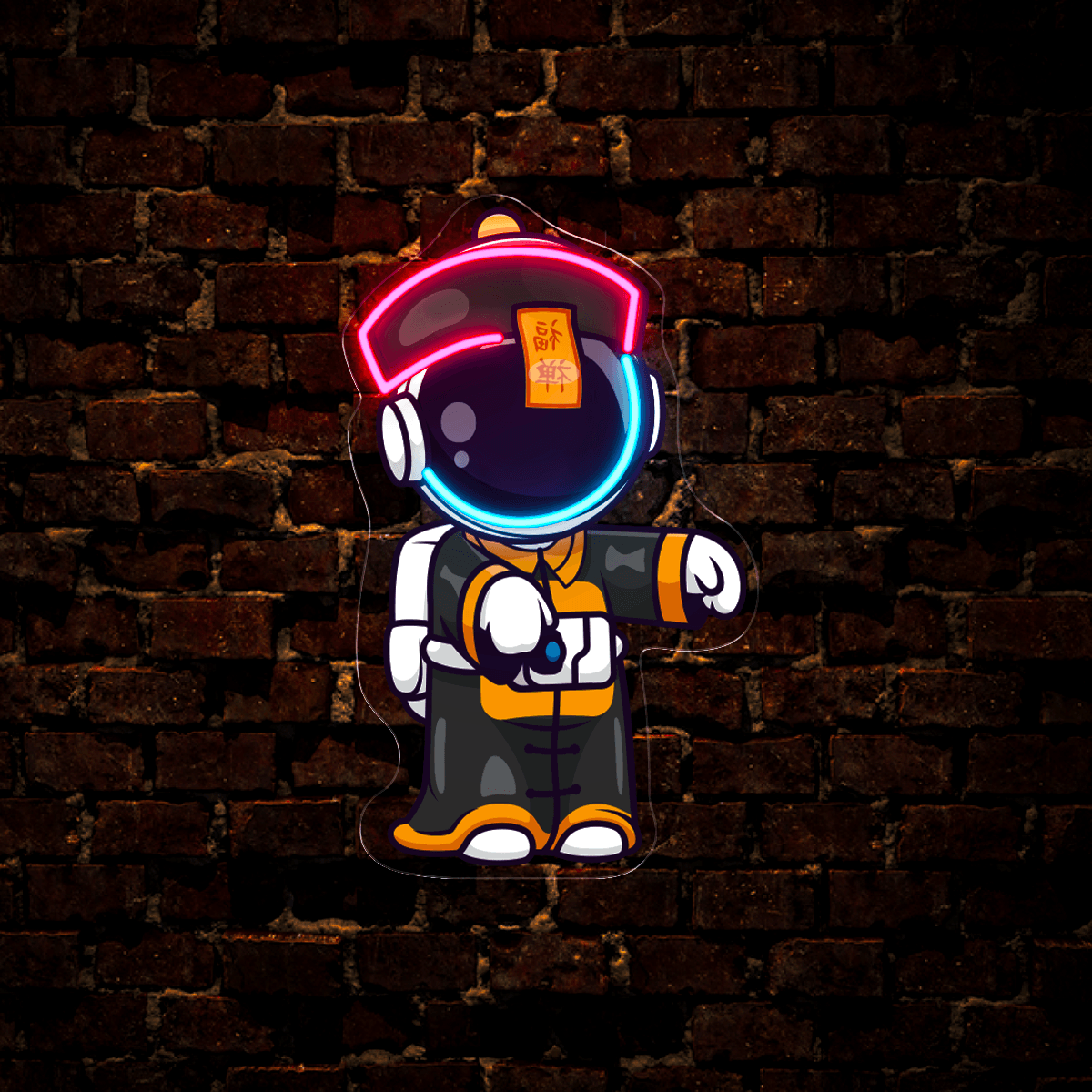 Astronaut Vampire Artwork LED neon sign by NeonCS