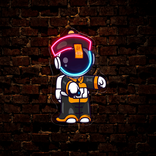 Astronaut Vampire Artwork LED neon sign by NeonCS