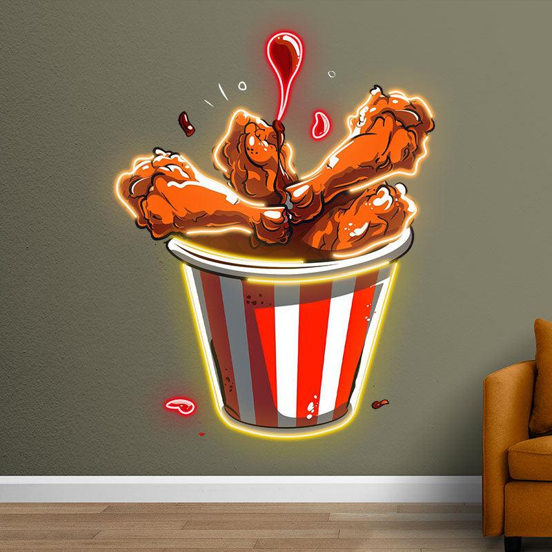 Chicken Fried Legs Creative Gourmet LED neon sign product image