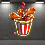 Chicken Fried Legs Creative Gourmet LED neon sign product image