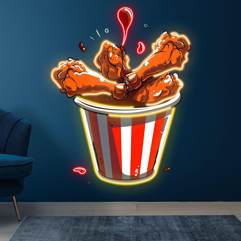 Chicken Fried Legs Creative Gourmet LED neon sign product image