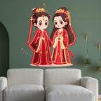 Antique Bride & Groom Red Dress Warm LED neon sign product image