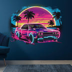Sunset Coconut Tree Seaside Supercar LED neon sign product image