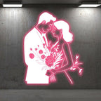 Pink Art Lights Bride and Groom LED neon sign product image