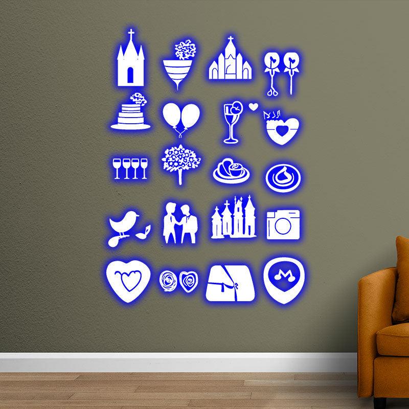 Festive Party Lights Camera Castle LED neon sign product image