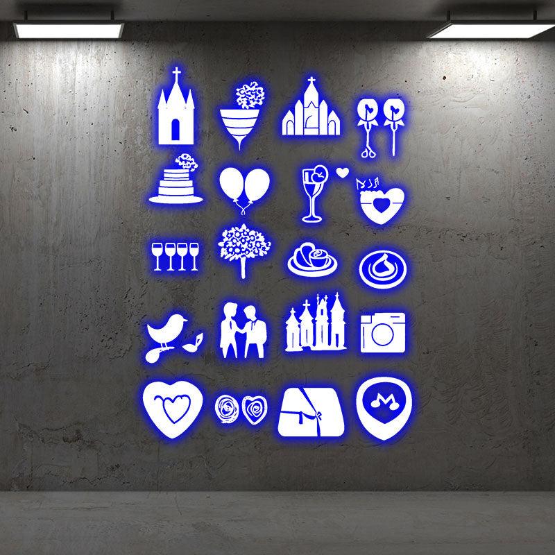 Festive Party Lights Camera Castle LED neon sign product image
