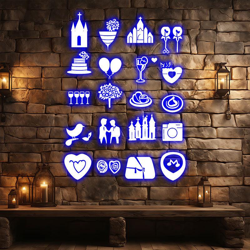 Festive Party Lights Camera Castle LED neon sign product image