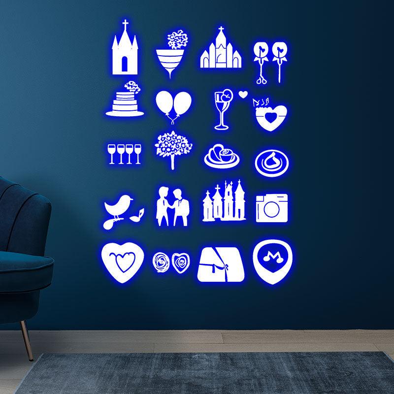 Festive Party Lights Camera Castle LED neon sign product image