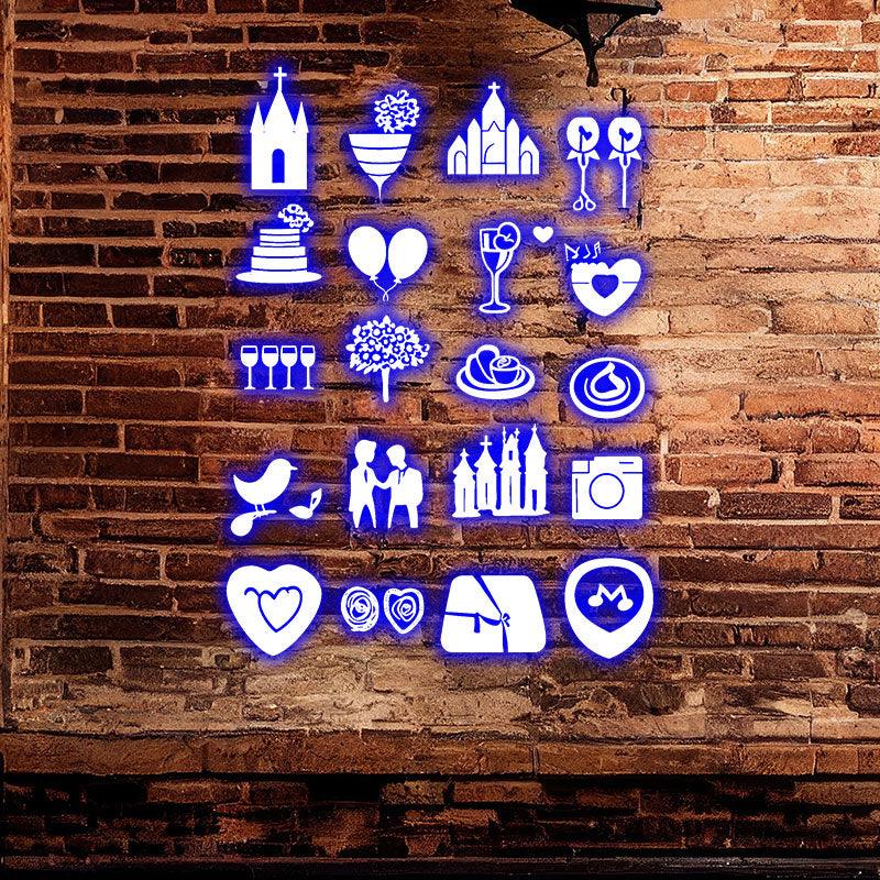 Festive Party Lights Camera Castle LED neon sign product image