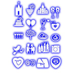 Festive Party Lights Camera Castle LED neon sign product image