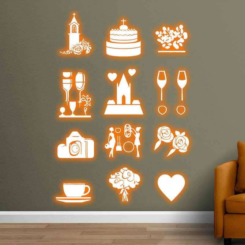 Festival Props Castle Cake Flower LED neon sign product image