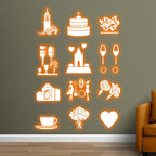 Festival Props Castle Cake Flower LED neon sign product image