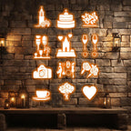 Festival Props Castle Cake Flower LED neon sign product image
