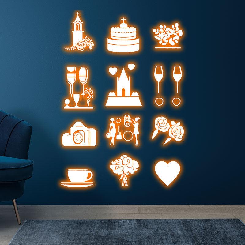 Festival Props Castle Cake Flower LED neon sign product image