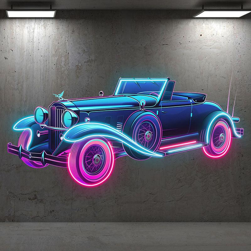 Blue Classic Classic Car Vintage Car LED neon sign product image
