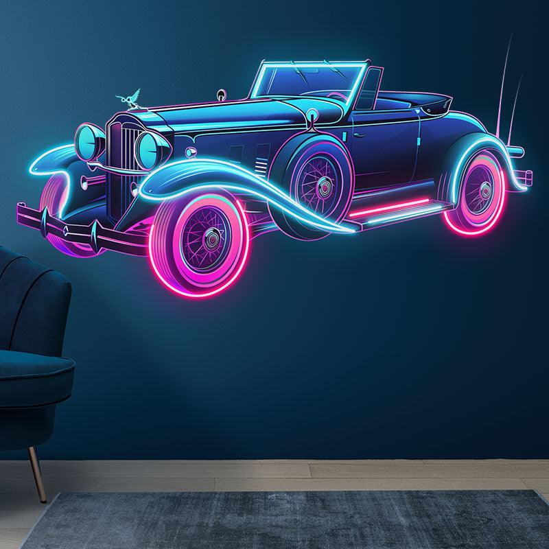Blue Classic Classic Car Vintage Car LED neon sign product image