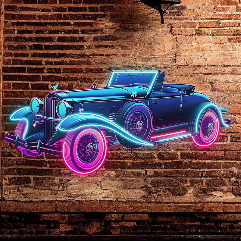 Blue Classic Classic Car Vintage Car LED neon sign product image