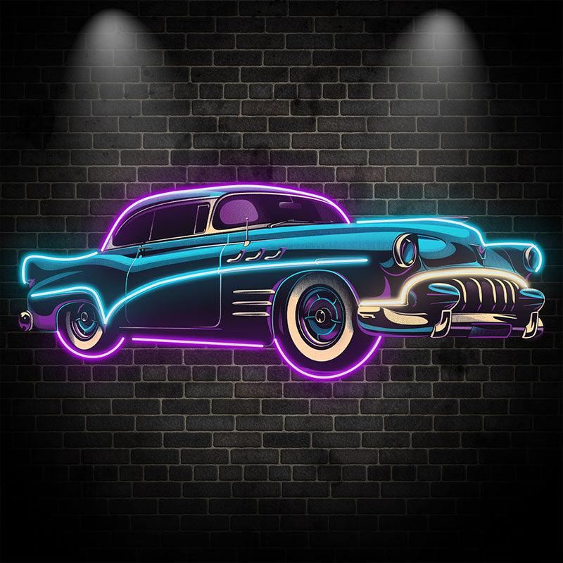 Blue-purple Classic Supercar Creative LED neon sign by NeonCS