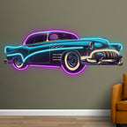 Blue-purple Classic Supercar Creative LED neon sign product image