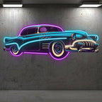 Blue-purple Classic Supercar Creative LED neon sign product image