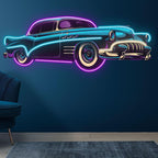 Blue-purple Classic Supercar Creative LED neon sign product image