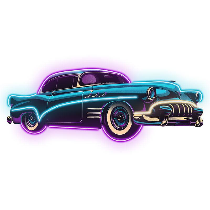 Blue-purple Classic Supercar Creative LED neon sign product image