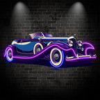 Purple Double Door Supercar Line Light LED neon sign by NeonCS