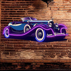 Purple Double Door Supercar Line Light LED neon sign product image