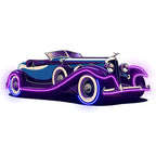 Purple Double Door Supercar Line Light LED neon sign product image