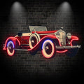 Red Cool Classic Coupe Creative Car LED neon sign by NeonCS