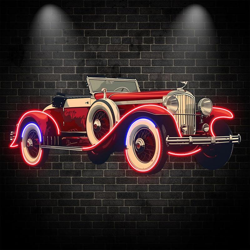 Red Cool Classic Coupe Creative Car LED neon sign by NeonCS